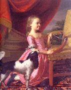 John Singleton Copley, Young Lady with a Bird and a Dog